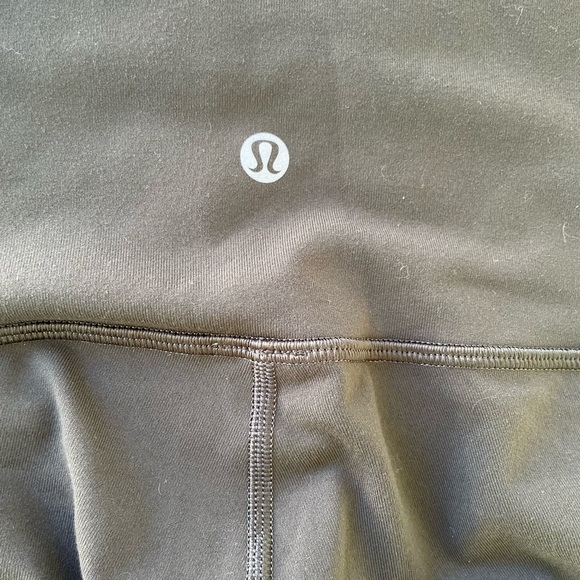 Lululemon Wunder Under Pant Hi Rise Tech Mesh 28” Size 4 in Dark Olive - Picture 12 of 12